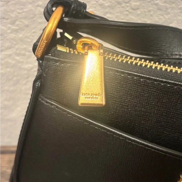 Kate Spade Black and Gold Crossbody Bag - Picture 3 of 8